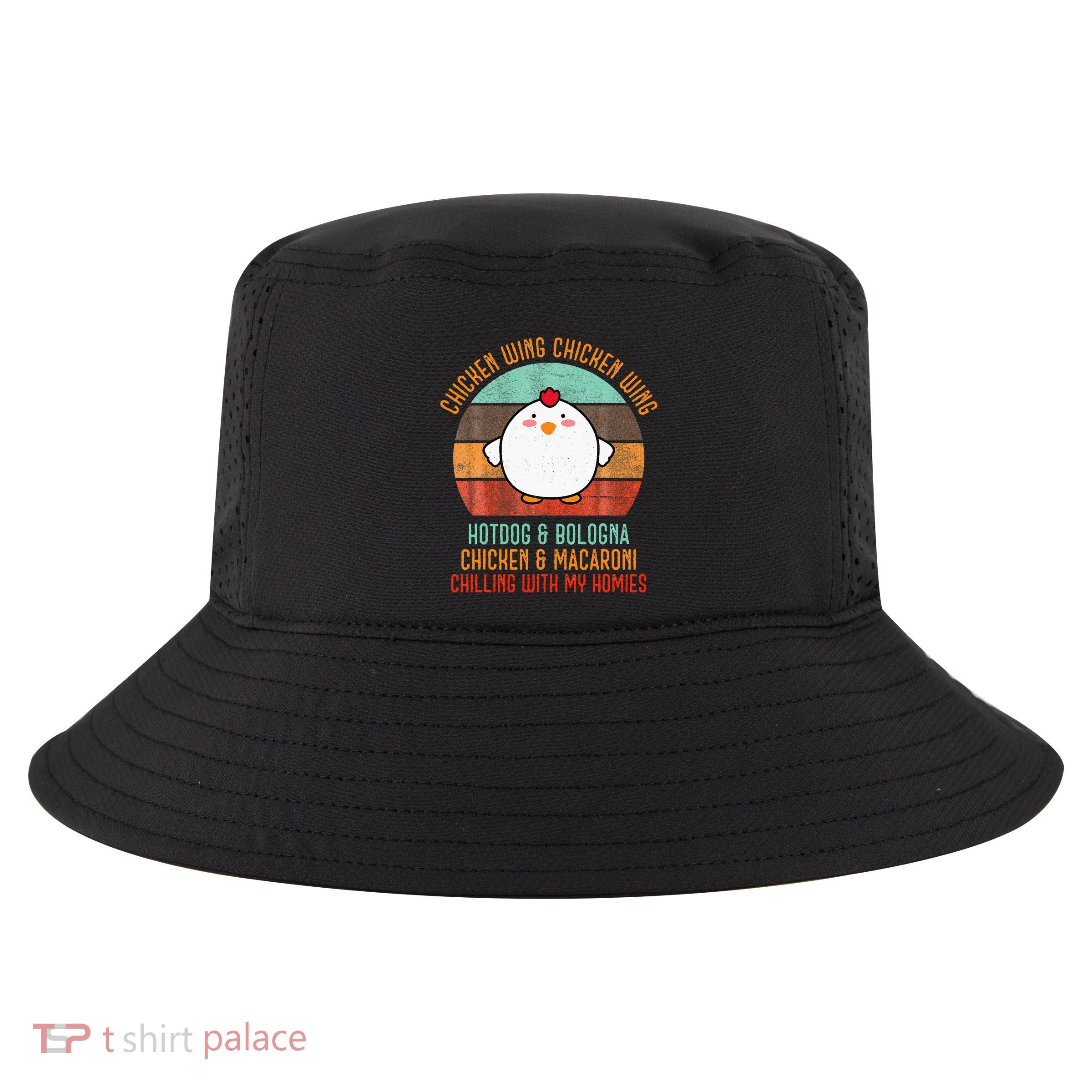 Chicken Wing Chicken Wing Song Lyric Hot Dog Bologna Cool Comfort Performance Bucket Hat