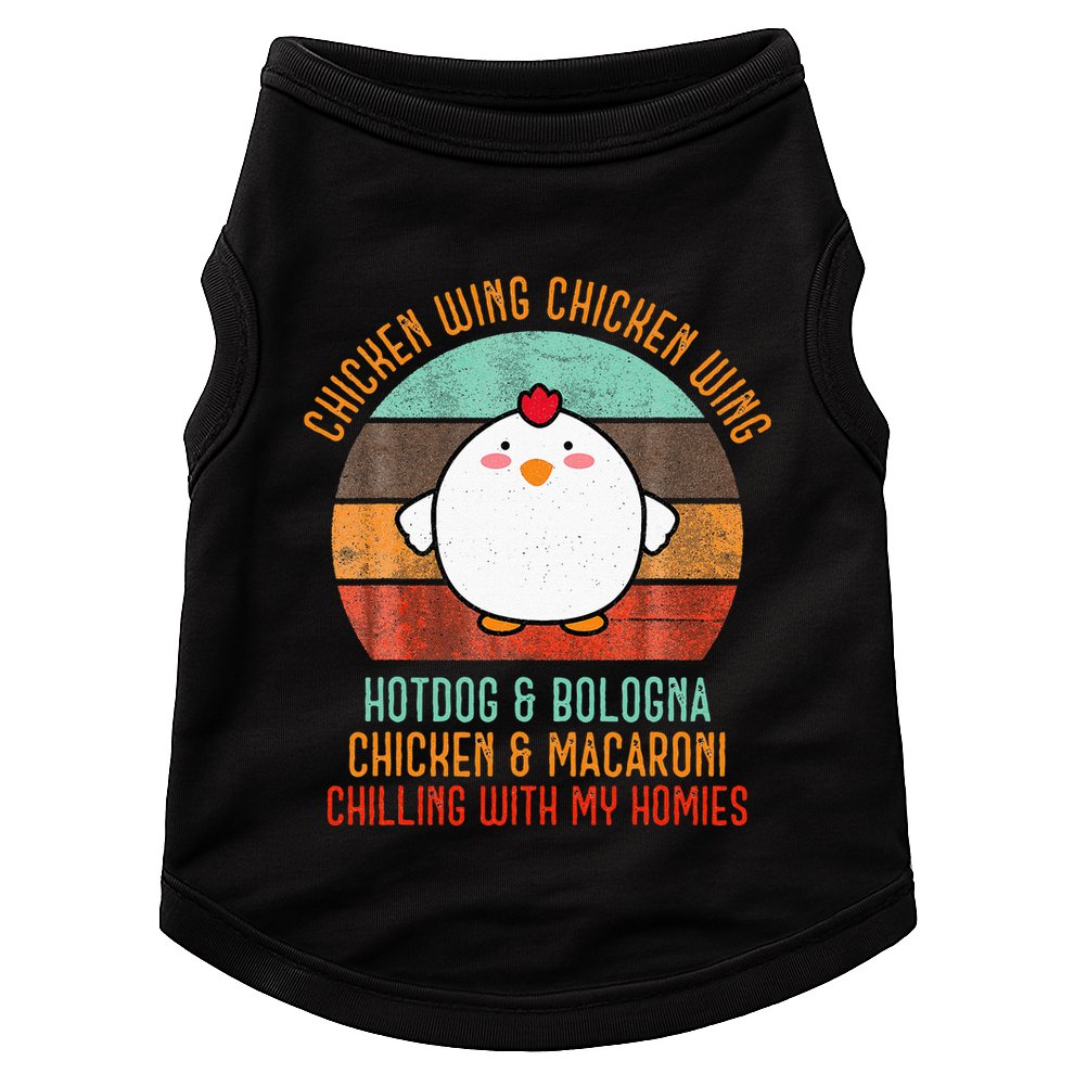 Chicken Wing Chicken Wing Song Lyric Hot Dog Bologna Doggie Tank