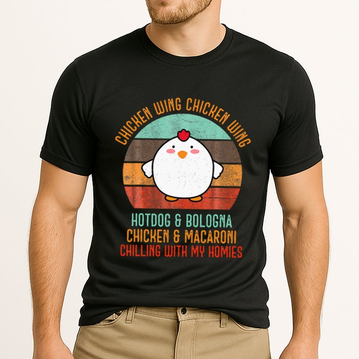 Chicken Wing Chicken Wing Song Lyric Hot Dog Bologna Cooling Performance Crew T-Shirt