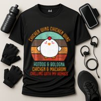 Chicken Wing Chicken Wing Song Lyric Hot Dog Bologna Cooling Performance Crew T-Shirt