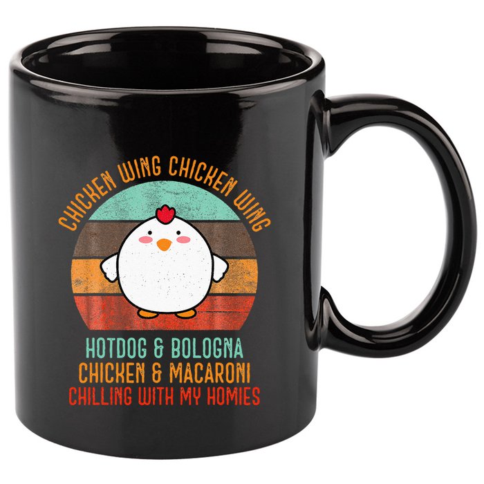 Chicken Wing Chicken Wing Song Lyric Hot Dog Bologna 11oz C Handle Ceramic Mug