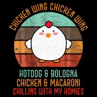 Chicken Wing Chicken Wing Song Lyric Hot Dog Bologna Drawstring Bag