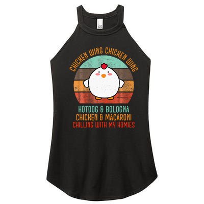 Chicken Wing Chicken Wing Song Lyric Hot Dog Bologna Women’s Perfect Tri Rocker Tank