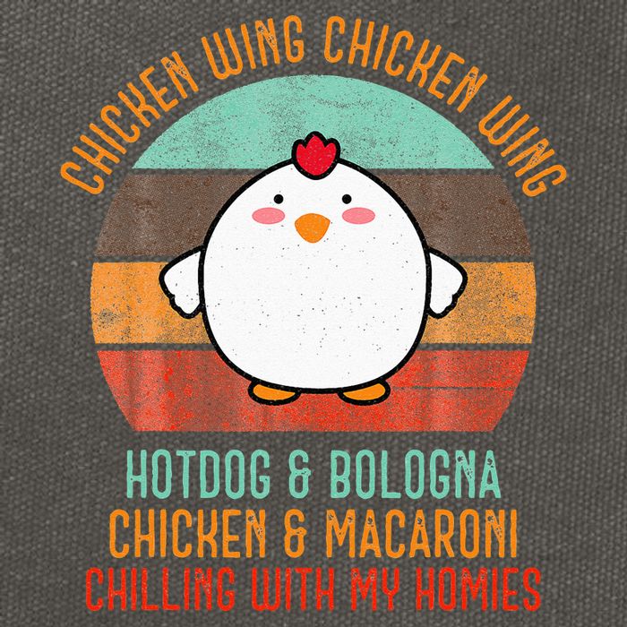 Chicken Wing Chicken Wing Song Lyric Hot Dog Bologna Cotton Canvas Backpack