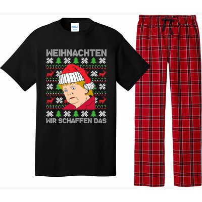 Christmas We Create Angela Merkel Ugly Xmas Gift Pajama Set