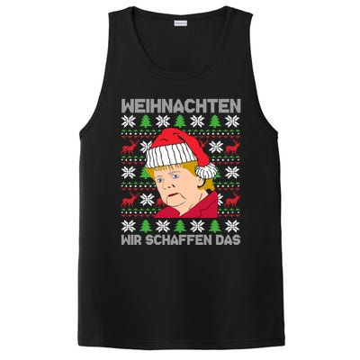 Christmas We Create Angela Merkel Ugly Xmas Gift PosiCharge Competitor Tank