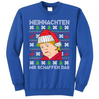 Christmas We Create Angela Merkel Ugly Xmas Gift Sweatshirt