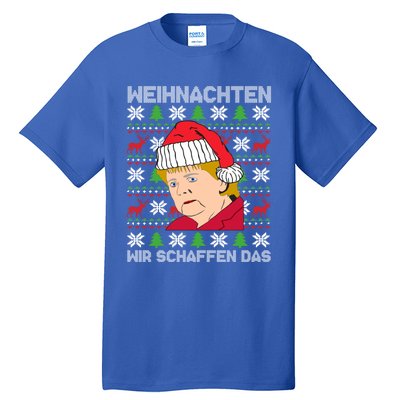 Christmas We Create Angela Merkel Ugly Xmas Gift Tall T-Shirt