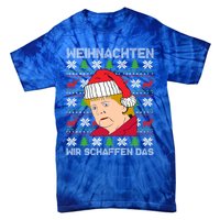 Christmas We Create Angela Merkel Ugly Xmas Gift Tie-Dye T-Shirt