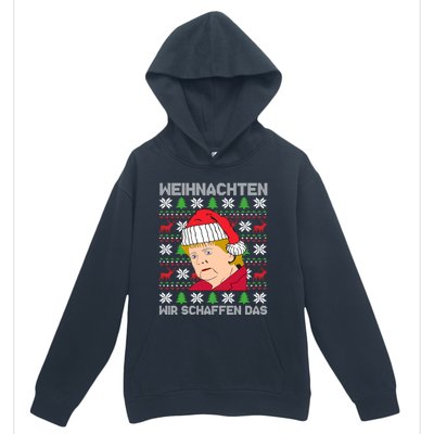 Christmas We Create Angela Merkel Ugly Xmas Gift Urban Pullover Hoodie