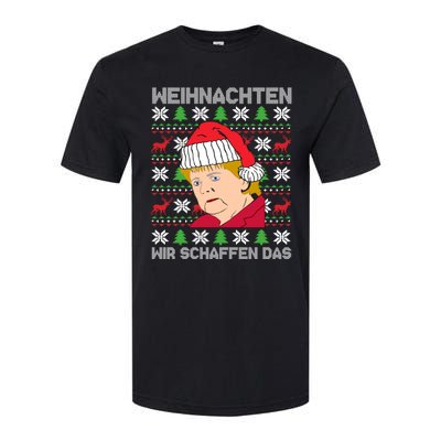 Christmas We Create Angela Merkel Ugly Xmas Gift Softstyle CVC T-Shirt