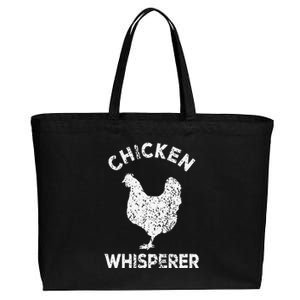 Chicken Whisperer Chicken Lover Funny Chicken Quote Cotton Canvas Jumbo Tote