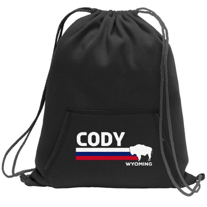 Cody Wyoming Sweatshirt Cinch Pack Bag