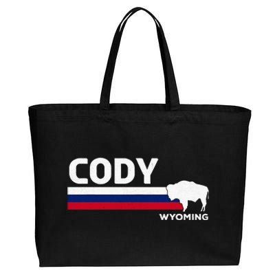 Cody Wyoming Cotton Canvas Jumbo Tote