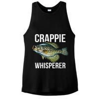 Crappie Whisperer Crappie Fishing Gift Ladies PosiCharge Tri-Blend Wicking Tank