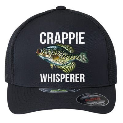 Crappie Whisperer Crappie Fishing Gift Flexfit Unipanel Trucker Cap