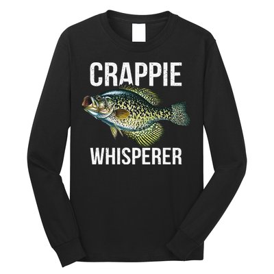 Crappie Whisperer Crappie Fishing Gift Long Sleeve Shirt