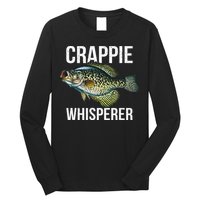 Crappie Whisperer Crappie Fishing Gift Long Sleeve Shirt
