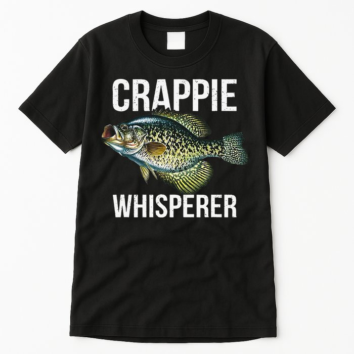 Crappie Whisperer Crappie Fishing Gift Tall T-Shirt