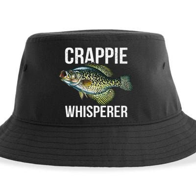 Crappie Whisperer Crappie Fishing Gift Sustainable Bucket Hat