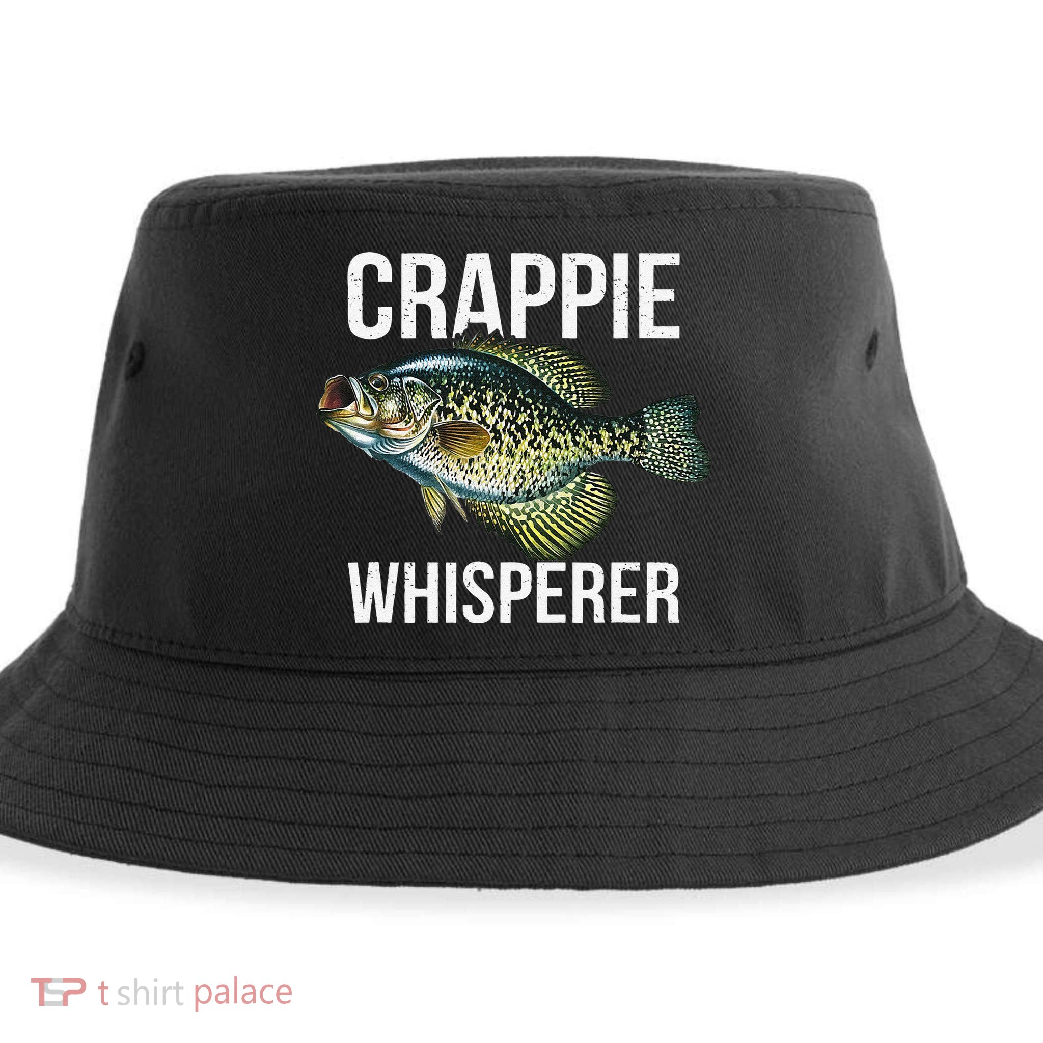 Crappie Whisperer Crappie Fishing Gift Sustainable Bucket Hat