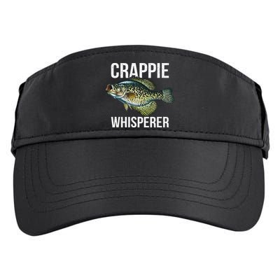 Crappie Whisperer Crappie Fishing Gift Adult Drive Performance Visor