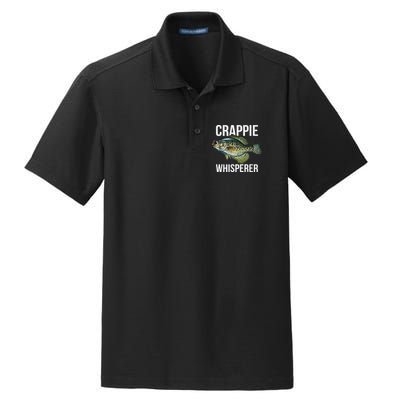 Crappie Whisperer Crappie Fishing Gift Dry Zone Grid Polo
