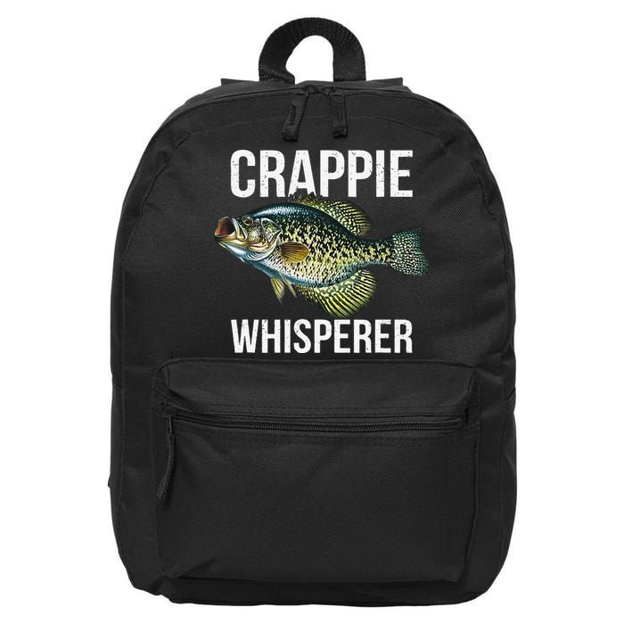 Crappie Whisperer Crappie Fishing Gift 16 in Basic Backpack