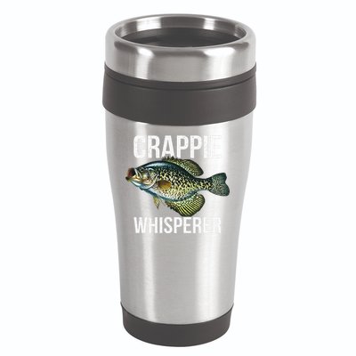 Crappie Whisperer Crappie Fishing Gift 16oz Travel Tumbler