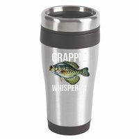 Crappie Whisperer Crappie Fishing Gift 16oz Travel Tumbler