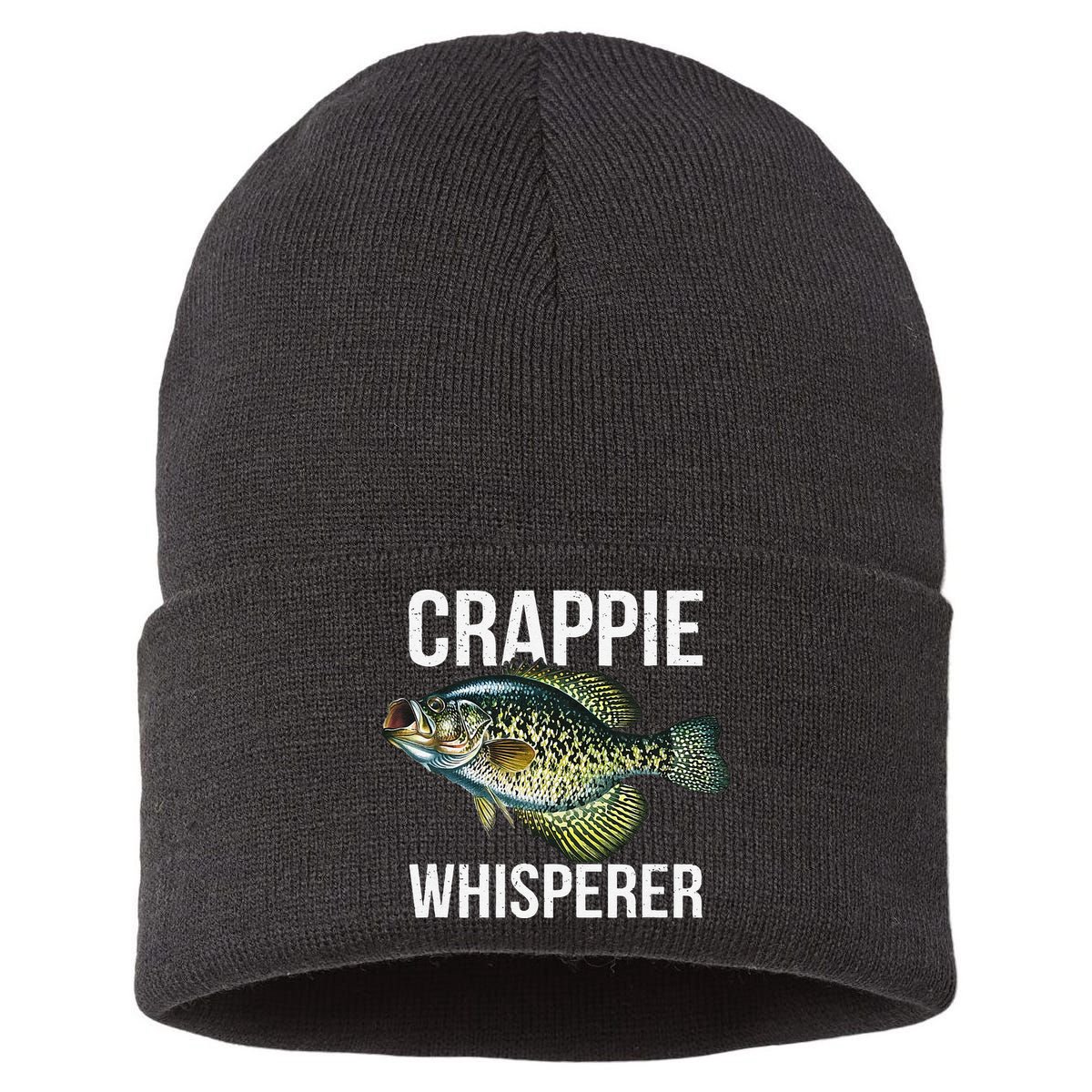 Crappie Whisperer Crappie Fishing Gift Sustainable Knit Beanie