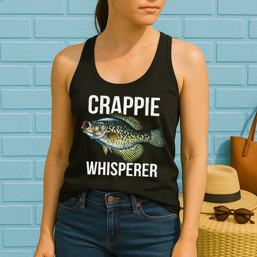Crappie Whisperer Crappie Fishing Gift Womens Tank Top