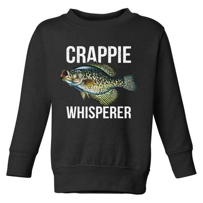 Crappie Whisperer Crappie Fishing Gift Toddler Sweatshirt