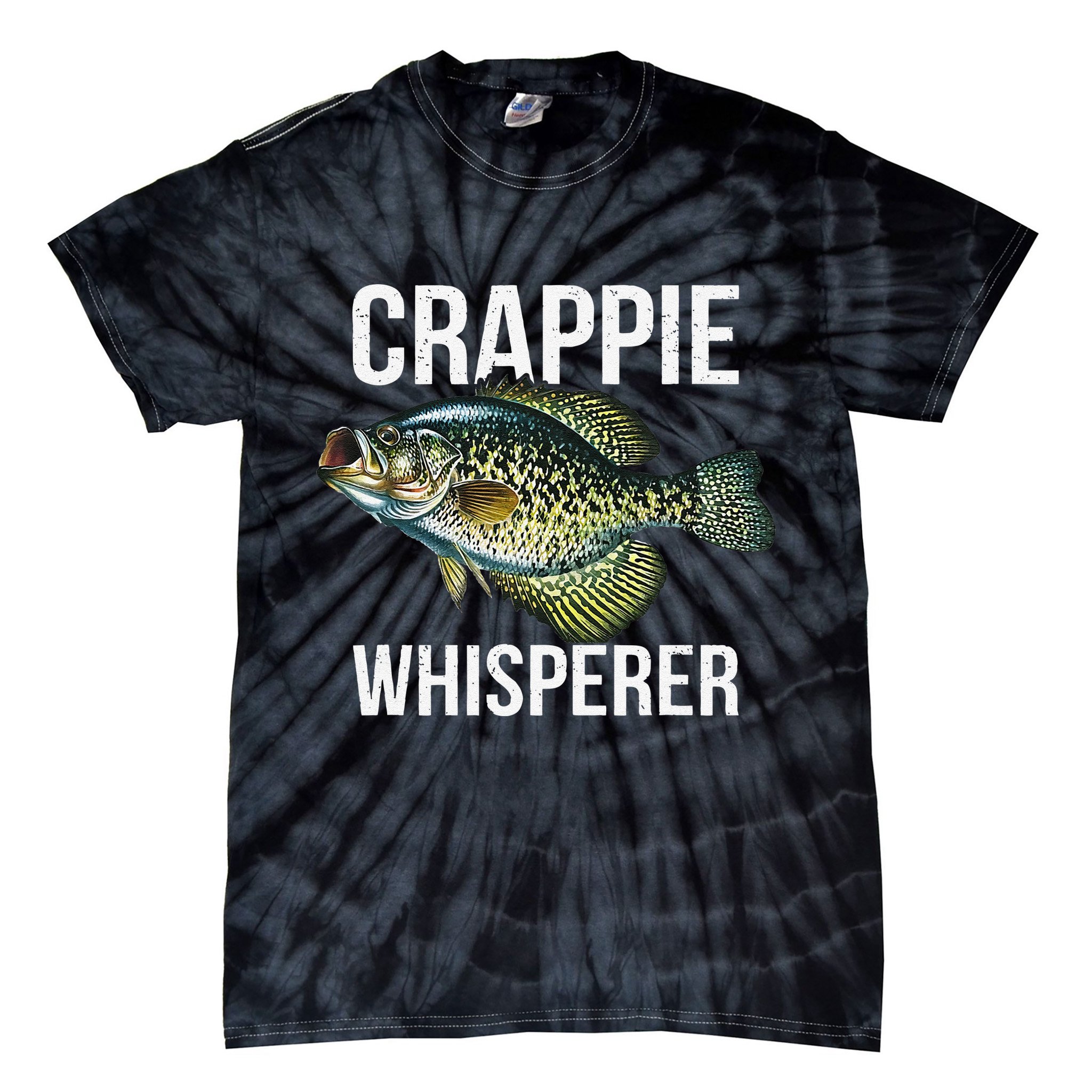 Crappie Whisperer Crappie Fishing Gift Tie-Dye T-Shirt