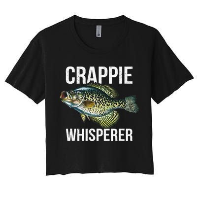 Crappie Whisperer Crappie Fishing Gift Crop Top