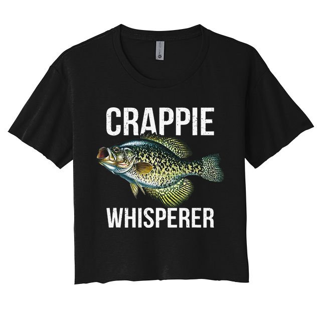 Crappie Whisperer Crappie Fishing Gift Crop Top