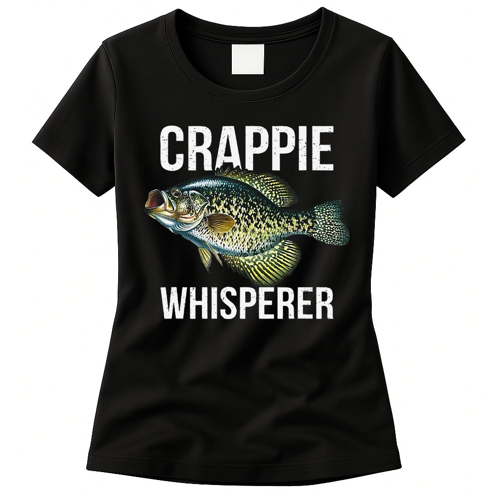 Crappie Whisperer Crappie Fishing Gift Womens T-Shirt