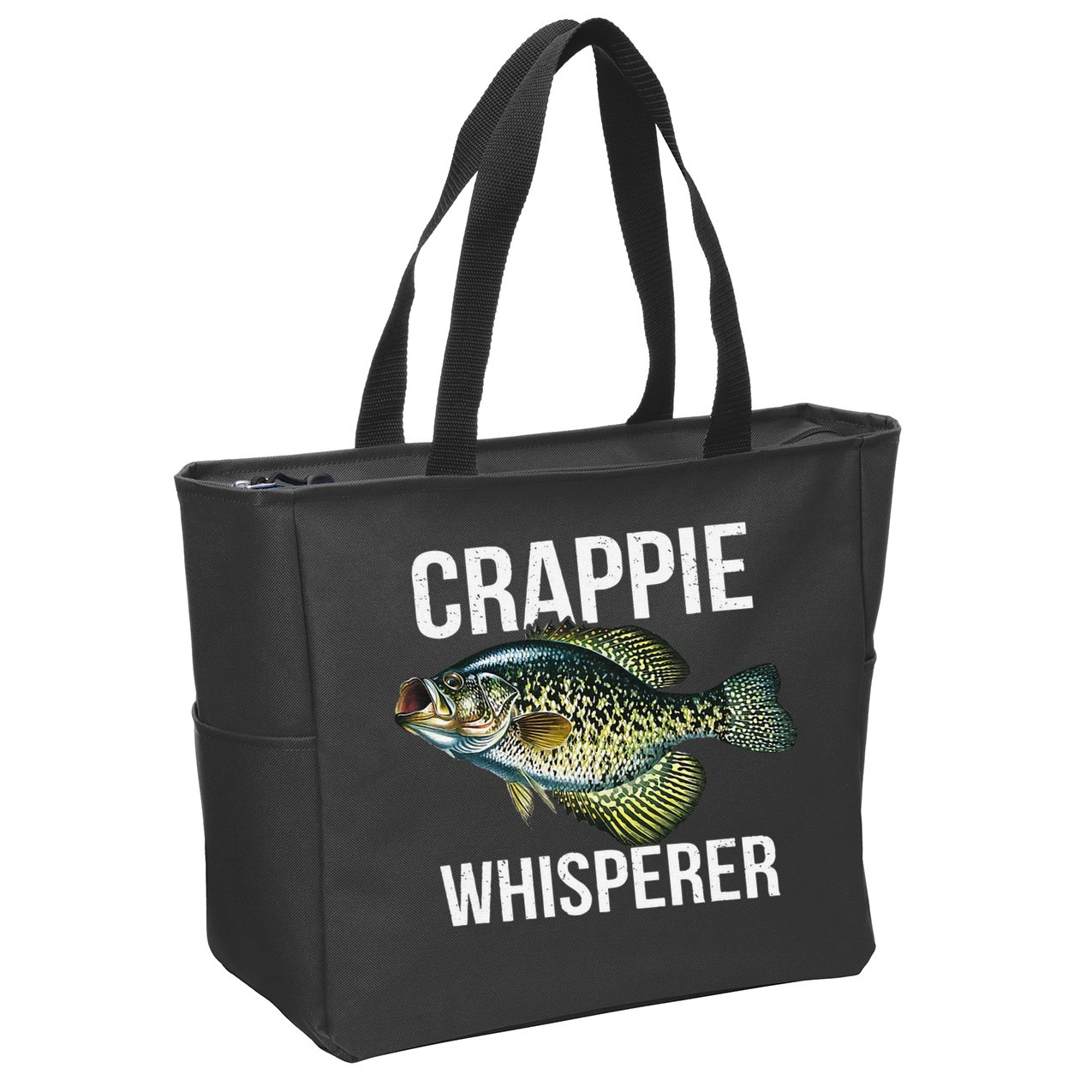 Crappie Whisperer Crappie Fishing Gift Zip Tote Bag