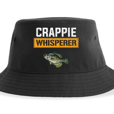 Crappie Whisperer Crappie Fishing Sustainable Bucket Hat