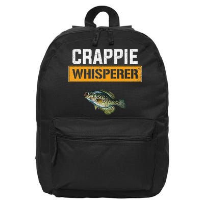 Crappie Whisperer Crappie Fishing 16 in Basic Backpack