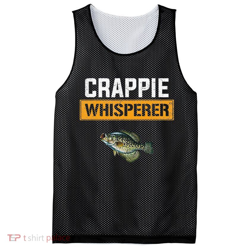 Crappie Whisperer Crappie Fishing Mesh Reversible Basketball Jersey Tank