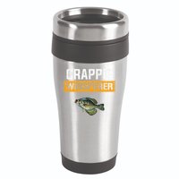 Crappie Whisperer Crappie Fishing 16oz Travel Tumbler