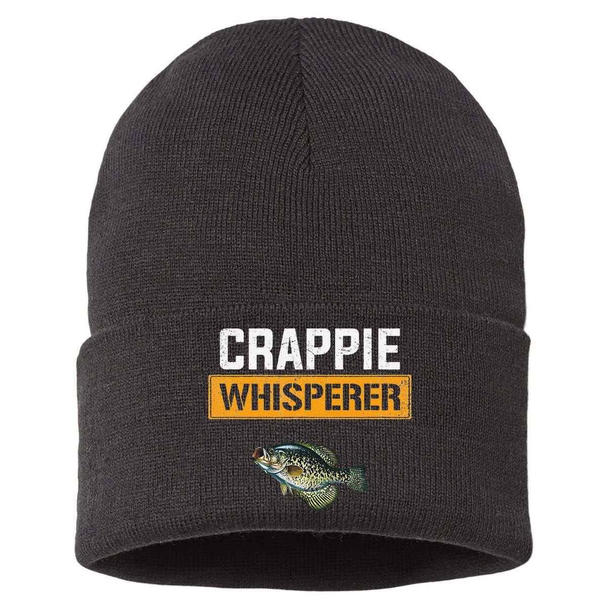 Crappie Whisperer Crappie Fishing Sustainable Knit Beanie