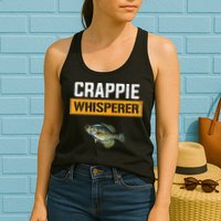 Crappie Whisperer Crappie Fishing Womens Tank Top