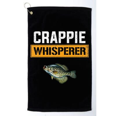 Crappie Whisperer Crappie Fishing Golf Towel