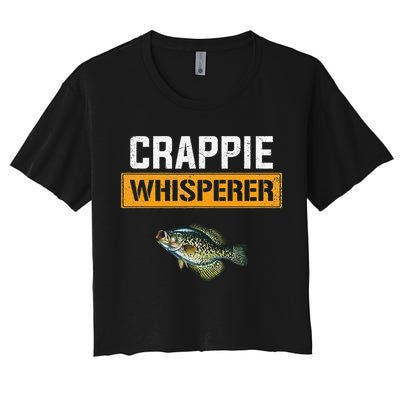 Crappie Whisperer Crappie Fishing Crop Top