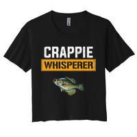 Crappie Whisperer Crappie Fishing Crop Top