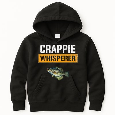 Crappie Whisperer Crappie Fishing Kids Hoodie