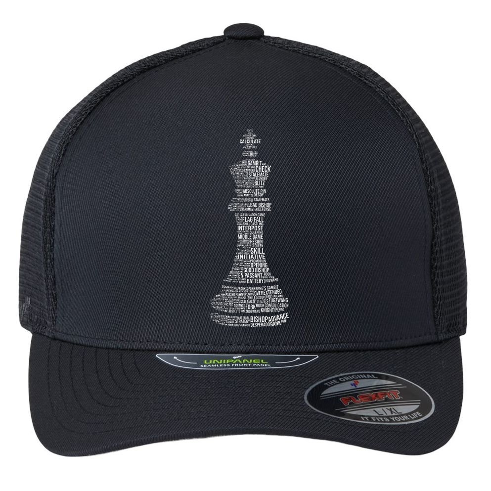 Chess Words Chess Club Chess Player Chess Lover Flexfit Unipanel Trucker Cap