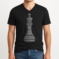 Chess Words Chess Club Chess Player Chess Lover V-Neck T-Shirt